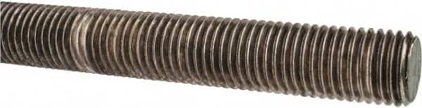 Made in USA - 7/8-9 UNC (Coarse), 3' Long, Stainless Steel Threaded Rod - Right Hand Thread - Exact Tooling