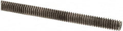 Made in USA - 1/4-20 UNC (Coarse), 6' Long, Stainless Steel Threaded Rod - Right Hand Thread - Exact Tooling