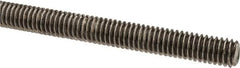 Made in USA - 5/16-18 UNC (Coarse), 6' Long, Stainless Steel Threaded Rod - Right Hand Thread - Exact Tooling