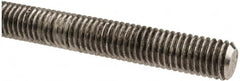 Made in USA - 1/2-13 UNC (Coarse), 6' Long, Stainless Steel Threaded Rod - Right Hand Thread - Exact Tooling