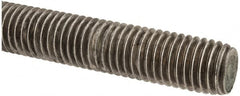 Made in USA - 5/8-11 UNC (Coarse), 6' Long, Stainless Steel Threaded Rod - Right Hand Thread - Exact Tooling