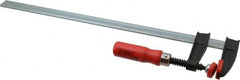 Bessey - 18" Capacity, 2-1/2" Throat Depth Steel Bar Clamp - 600 Lb Clamping Pressure - Exact Tooling