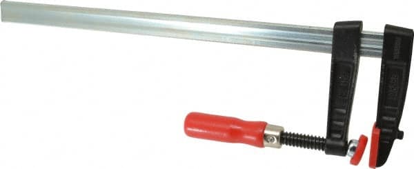 Bessey - 16" Capacity, 4" Throat Depth Steel Bar Clamp - 880 Lb Clamping Pressure - Exact Tooling