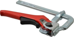 Bessey - 2-3/8" Deep Throat, 4" Max Capacity, Standard Sliding Arm Clamp - 400 Lb Clamping Pressure - Exact Tooling