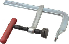 Bessey - 4-3/4" Deep Throat, 8" Max Capacity, Standard Sliding Arm Clamp - 1,980 Lb Clamping Pressure, 0.7" Spindle Diam - Exact Tooling