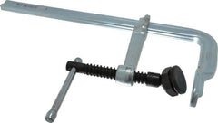 Bessey - 4-3/4" Deep Throat, 12" Max Capacity, Standard Sliding Arm Clamp - 1,800 Lb Clamping Pressure, 0.7" Spindle Diam - Exact Tooling