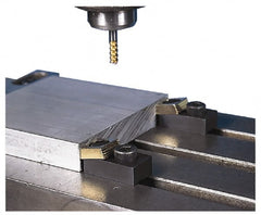 Mitee-Bite 1.94" OAL, 3/4" T slot, 17,792.89 N Holding Force, Steel, T Slot Toe Clamp 0.62" Body Height, 1" Jaw Wide x 0.38" Jaw Height, 1" Overall Height, 1.12" Wide - Exact Tooling