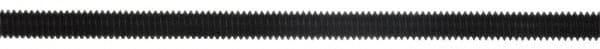 Gibraltar - 1/2-13 10" OAL Unequal Double Threaded Stud - Carbon Steel, Black Oxide Finish, 3" Long Thread Length, 3/4" Short Thread Length - Exact Tooling
