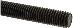 Value Collection - 5/8-11 UNC (Coarse), 6' Long, Medium Carbon Steel Threaded Rod - Black Oxide Finish, Right Hand Thread - Exact Tooling