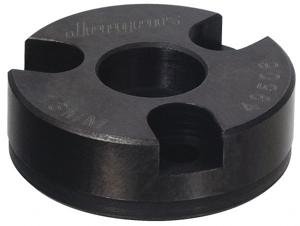 Jergens - Ball Lock System Compatible, Bolt-In Recessed Modular Fixturing Receiver Bushing - 25mm ID x 2-1/16" OD, 0.799" Overall Height - Exact Tooling