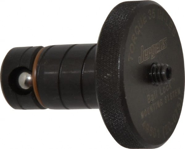 Jergens - 20mm Diam Ball Lock Modular Fixturing Shank - 1.53" Shank Length, 1-3/4" Head Diam, Compatible with 3/4" Thick Plate, 3,000 Lb Max Holding Force, 1/8 Key Size, Steel - Exact Tooling