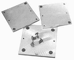 Jergens - 7 Piece Ball Lock Compatible Component Kit - 10" Plate Length, 15" Plate Width, 3/4" Plate Thickness - Exact Tooling