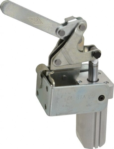 De-Sta-Co - 700 Lb Inner Hold Capacity, Vert Mount, Air Power Hold-Down Toggle Clamp - 1/8 NPT Port, 145 Max psi, 88° Bar Opening, 99.31mm Height Under Bar - Exact Tooling