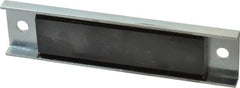 Eclipse - 28 Max Pull Force Lb, 5-1/2" Long x 1-3/8" Wide x 3/8" Thick, Rectangular Channel, Ceramic Fixture Magnet - 212°F Max Operating Temp, 0.01" Mounting Hole Diam, Stainless Steel Housing - Exact Tooling