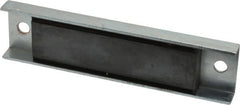 Eclipse - 45 Max Pull Force Lb, 5-1/2" Long x 1-3/8" Wide x 1/2" Thick, Rectangular Channel, Ceramic Fixture Magnet - 212°F Max Operating Temp, 0.01" Mounting Hole Diam, Stainless Steel Housing - Exact Tooling