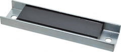 Eclipse - 49 Max Pull Force Lb, 5-1/2" Long x 1-3/8" Wide x 9/16" Thick, Rectangular Channel, Ceramic Fixture Magnet - 212°F Max Operating Temp, 0.01" Mounting Hole Diam, Stainless Steel Housing - Exact Tooling