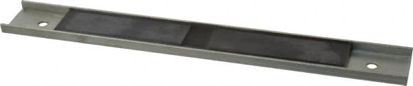 Eclipse - 15 Max Pull Force Lb, 12" Long x 1-1/2" Wide x 11/32" Thick, Rectangular Channel, Ceramic Fixture Magnet - 212°F Max Operating Temp, 0.01" Mounting Hole Diam, Stainless Steel Housing - Exact Tooling