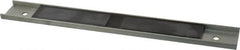 Eclipse - 15 Max Pull Force Lb, 12" Long x 1-1/2" Wide x 11/32" Thick, Rectangular Channel, Ceramic Fixture Magnet - 212°F Max Operating Temp, 0.01" Mounting Hole Diam, Stainless Steel Housing - Exact Tooling