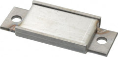 Mag-Mate - 12.5 Max Pull Force Lb, 3-1/4" Long x 1-3/8" Wide x 3/8" Thick, End Mount Horseshoe, Ceramic Fixture Magnet - 300°F Max Operating Temp, 2-5/8mm Mounting Hole Diam, 1/4-20 M6 Mounting Hole, Stainless Steel Housing - Exact Tooling