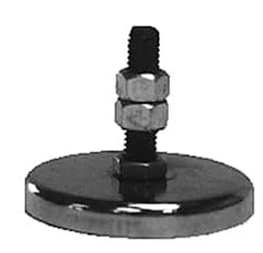 Mag-Mate - 2.03" Diam, 5/16" Cup Height, 1-9/16" Overall Height, 47.5 Lb Average Pull Force, 47.5 Lb Max Pull Force, Neodymium Rare Earth Cup Magnet - Bolt & Nuts Style, 10-24 Bolt Thread Size, Galvanized - Exact Tooling