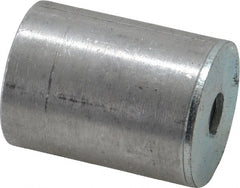 Mag-Mate - 1/4-2 Thread, 1" Diam, 1-5/16" High, 43 Lb Average Pull Force, Neodymium Rare Earth Pot Magnet - 5/16" Tapped Hole Depth, Aluminum Insulated - Exact Tooling