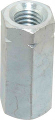 Made in USA - 1/2-13 UNC, 1-3/4" OAL Steel Standard Coupling Nut - Zinc-Plated Finish, 3/4" Width Across Flats - Exact Tooling