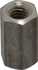 Made in USA - 5/16-18 UNC, 7/8" OAL Stainless Steel Standard Coupling Nut - 1/2" Width Across Flats - Exact Tooling