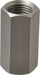 Made in USA - 1/2-20 UNF, 1-1/4" OAL Stainless Steel Standard Coupling Nut - 5/8" Width Across Flats - Exact Tooling