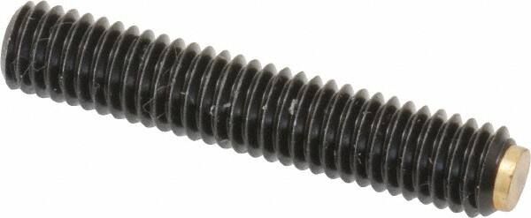 J.W. Winco - M6x1.00 Metric Coarse, 32mm Length of Thread, Soft Tip Point Set Screw - Grade 5.8 Steel, 3mm Key - Exact Tooling