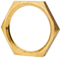 J.W. Winco - G 1 Thread, 37mm Distance Across Flats, Brass Oil Level Sight Glasses - 5mm Head Height - Exact Tooling