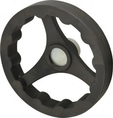 J.W. Winco - 200mm, Handwheel - 40mm Hub, Plastic, Plain Finish - Exact Tooling