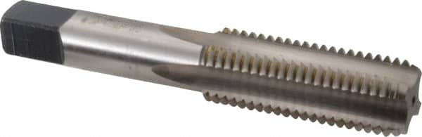 Heli-Coil - 5/8-11 UNC, H3, 4 Flute, Bottoming Chamfer, Bright Finish, High Speed Steel Hand STI Tap - 4-1/4" OAL, 2" Thread Length, 11/16" Square Length, 0.442" Square Size, 3B Class of Fit - Exact Tooling