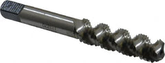 Heli-Coil - 3/8-16 UNC, 3 Flute, Bottoming Chamfer, Bright Finish, High Speed Steel Spiral Flute STI Tap - Right Hand Flute, 3-3/8" OAL, 0.367" Shank Diam, 1-21/32" Thread Length, 3B Class of Fit - Exact Tooling