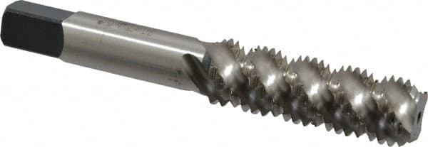 Heli-Coil - 1/2-13 UNC, 4 Flute, Bottoming Chamfer, Bright Finish, High Speed Steel Spiral Flute STI Tap - Right Hand Flute, 3-13/16" OAL, 0.48" Shank Diam, 1-13/16" Thread Length, 3B Class of Fit - Exact Tooling