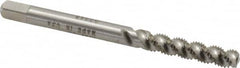 Heli-Coil - #6-40 UNF, 3 Flute, Bottoming Chamfer, Bright Finish, High Speed Steel Spiral Flute STI Tap - Right Hand Flute, 2-1/8" OAL, 0.168" Shank Diam, 3/4" Thread Length, 3B Class of Fit - Exact Tooling