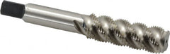 Heli-Coil - 1/2-20 UNF, 4 Flute, Bottoming Chamfer, Bright Finish, High Speed Steel Spiral Flute STI Tap - Right Hand Flute, 3-19/32" OAL, 0.429" Shank Diam, 1-21/32" Thread Length, 3B Class of Fit - Exact Tooling