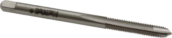 Heli-Coil - #4-48 UNF, H1, 2 Flutes, Plug Chamfer, Bright Finish, High Speed Steel Spiral Point STI Tap - 2" OAL, 0.141" Shank Diam, 11/16" Thread Length, 3/16" Square Length, 0.11" Square Size, 3B Class of Fit - Exact Tooling