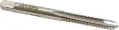 Heli-Coil - #8-32 UNC, H2, 2 Flutes, Plug Chamfer, Bright Finish, High Speed Steel Spiral Point STI Tap - 2-3/8" OAL, 0.22" Shank Diam, 15/16" Thread Length, 9/32" Square Length, 0.165" Square Size, 3B Class of Fit - Exact Tooling