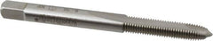 Heli-Coil - #8-36 UNF, H1, 2 Flutes, Plug Chamfer, Bright Finish, High Speed Steel Spiral Point STI Tap - 2-3/8" OAL, 0.22" Shank Diam, 15/16" Thread Length, 9/32" Square Length, 0.165" Square Size, 3B Class of Fit - Exact Tooling