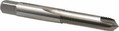 Heli-Coil - 5/16-24 UNF, H2, 3 Flutes, Plug Chamfer, Bright Finish, High Speed Steel Spiral Point STI Tap - 2-15/16" OAL, 0.381" Shank Diam, 1-1/4" Thread Length, 7/16" Square Length, 0.286" Square Size, 3B Class of Fit - Exact Tooling