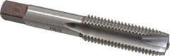 Heli-Coil - 1/2-13 UNC, H3, 3 Flutes, Plug Chamfer, Bright Finish, High Speed Steel Spiral Point STI Tap - 3-13/16" OAL, 0.48" Shank Diam, 1-13/16" Thread Length, 9/16" Square Length, 0.36" Square Size, 3B Class of Fit - Exact Tooling