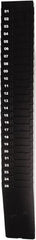 Lathem Time - 33-1/2" High x 4-1/2" Wide 25 Pocket Adjustable Time Card Rack - Black, Use with Time Cards - Exact Tooling