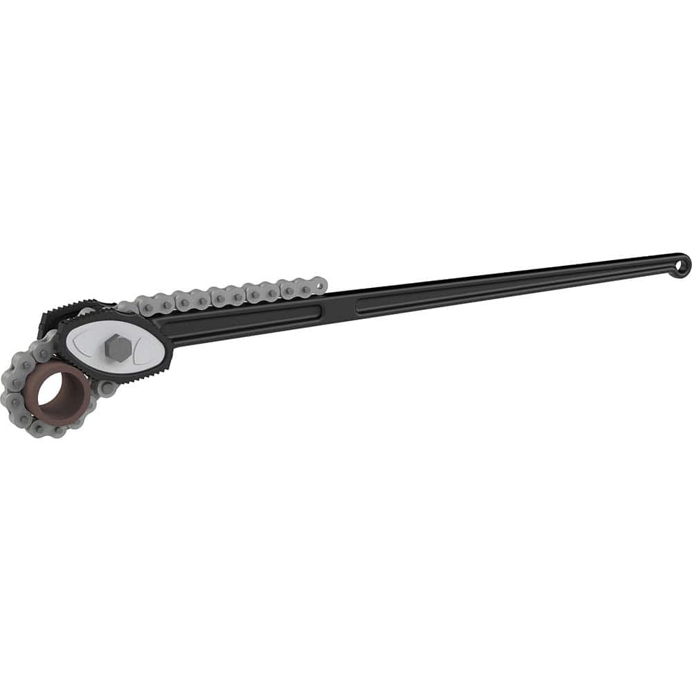 Petol - Chain & Strap Wrenches; Type: Chain Tong ; Maximum Pipe Capacity (Inch): 6 ; Chain/Strap Length: 33 (Inch); Handle Length: 47 (Inch) - Exact Tooling