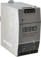 Sola/Hevi-Duty - 2.56 Inch Long x 4.87 Inch Wide x 4-3/4 Inch Deep, Hardwired Surge Protector - DIN Rail Mount, 240 VAC, 50 kA Surge Protection - Exact Tooling