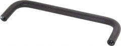 Electro Hardware - 10-32 Internal Thread, 5/16" Handle Diam, Black Anodized Aluminum Drawer Pull - 4-9/16" Center to Center - Exact Tooling