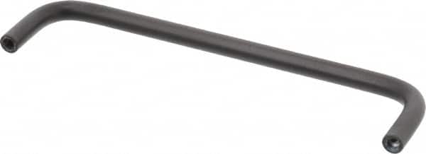 Electro Hardware - 10-32 Internal Thread, 5/16" Handle Diam, Black Anodized Aluminum Drawer Pull - 6" Center to Center - Exact Tooling