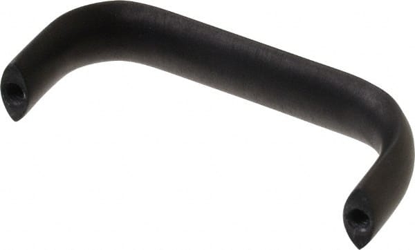 Electro Hardware - 3" Center to Center, Brush Black Anodized Aluminum Pull Handle - 1.281" High - Exact Tooling