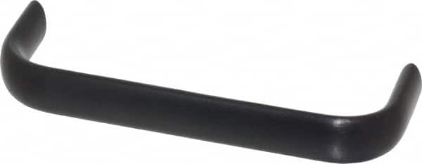 Electro Hardware - 4-9/16" Center to Center, Brush Black Anodized Aluminum Pull Handle - 1.5" High - Exact Tooling