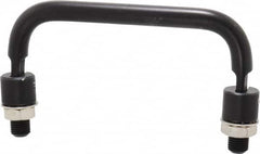 Electro Hardware - 4" Center to Center, Black Anodized Aluminum Pull Handle - 1.85" High - Exact Tooling