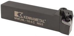 Kennametal - MWLN, Left Hand Cut, 5° Lead Angle, 1" Shank Height x 1" Shank Width, Negative Rake Indexable Turning Toolholder - 5" OAL, WN..43. Insert Compatibility, Series Kenloc - Exact Tooling